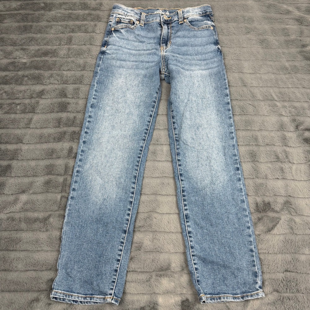 Jordache Girls Straight Leg Jeans Medium Enzyme Wash Size 12 25WUJD1779C51